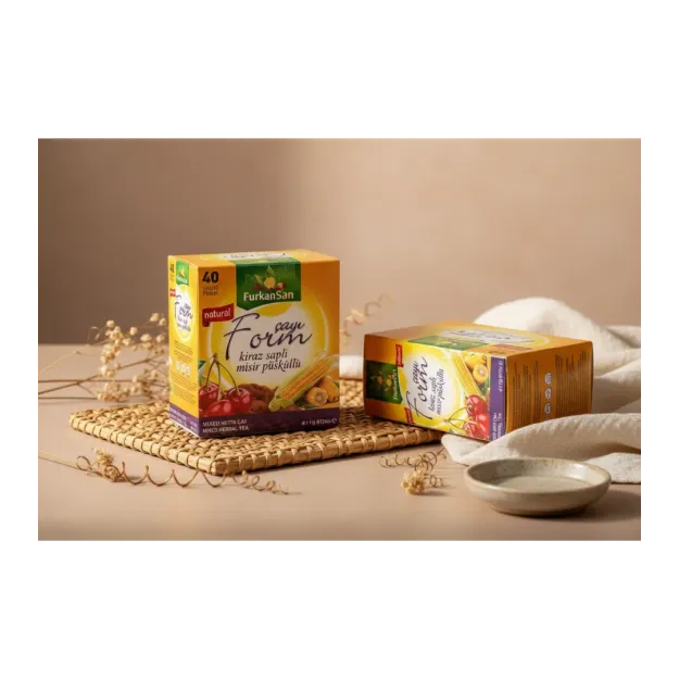 Furkan Sarı Kiraz Saplı Çay 40 Lı