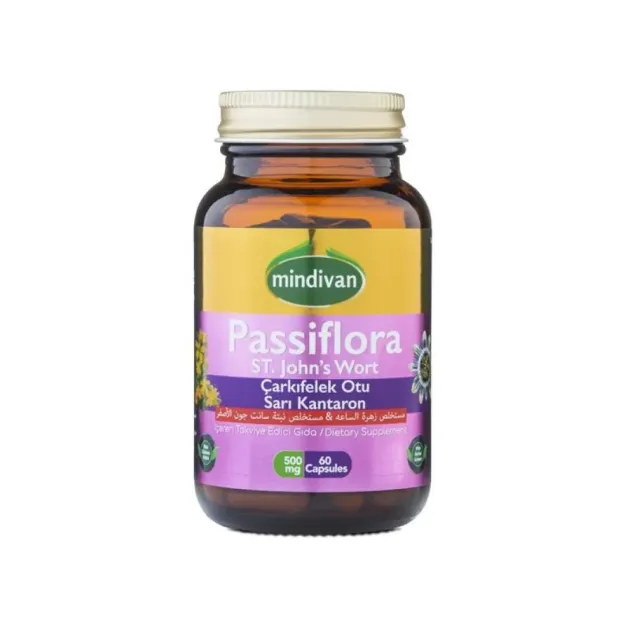 Mindivan Passiflora Kantaron 60 Kapsül 500 Mg
