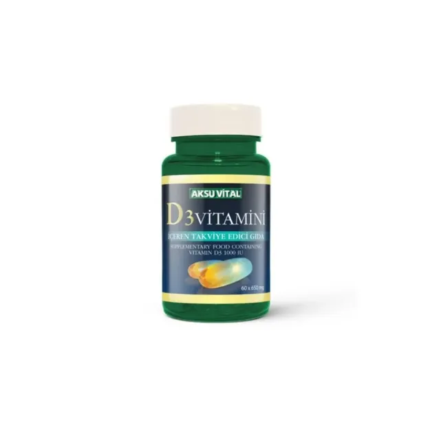 Aks Vitamin D3 60 Softgel 650mg