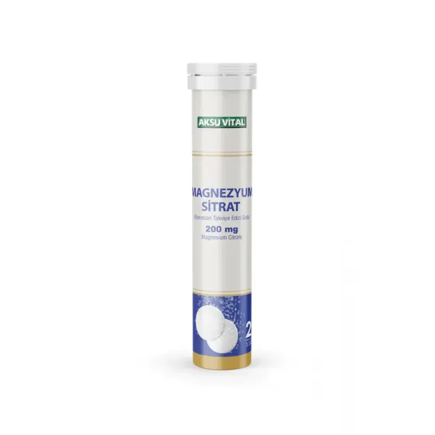 Aks Magnezyum Sitrat Efervesan 200 Mg