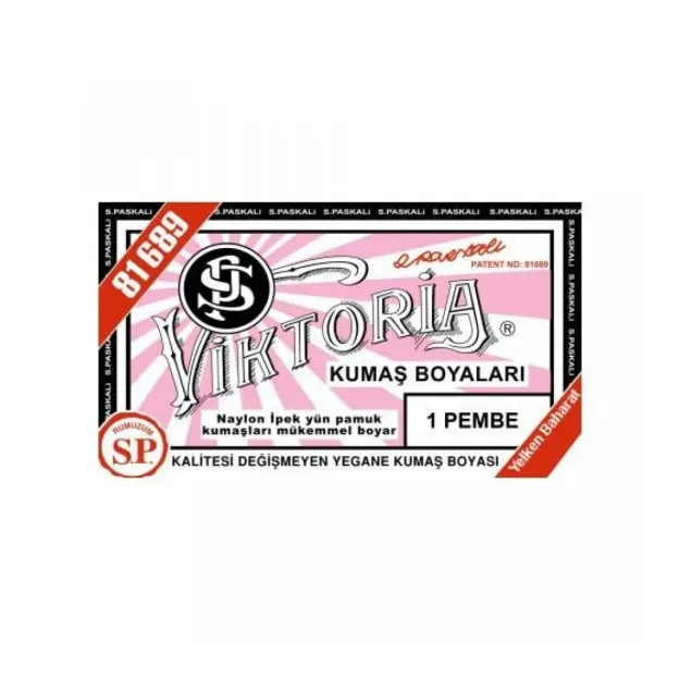 01 Kumaş Boyası Viktoria  Pembe
