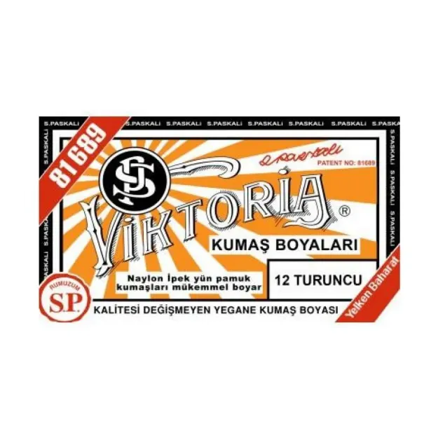 12 Kumaş Boyası Viktoria Turuncu