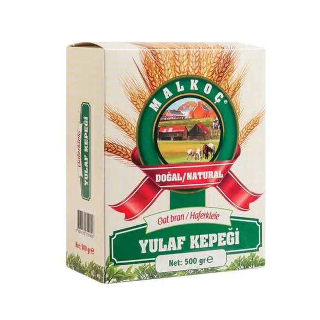 Malkoç Yulaf Kepeği 500 Gr Pk 12'li